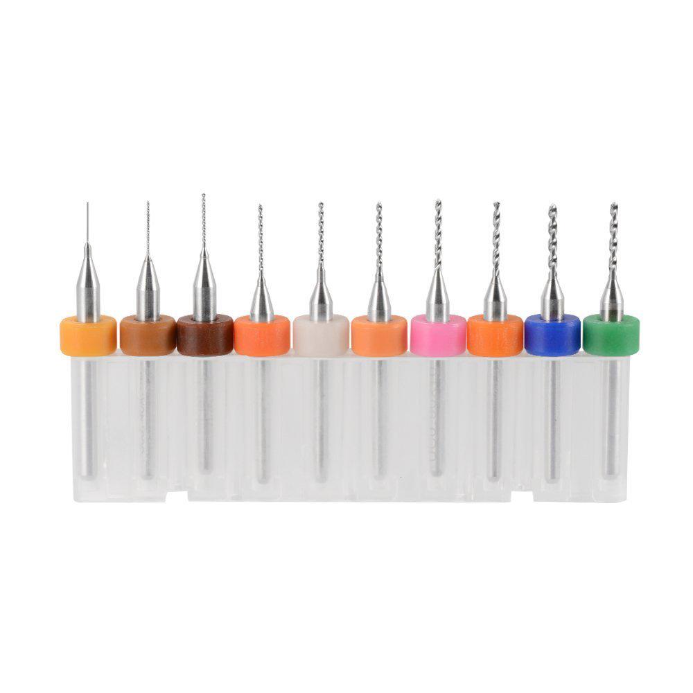 10Pcs PCB Print Leiterplatte Carbide Micro Drill Bits Tool 0.3mm to 1.2 mm 10Pcs PCB Print Leiterplatte Carbide Micro Drill Bits Tool 0.3mm to 1.2 mm