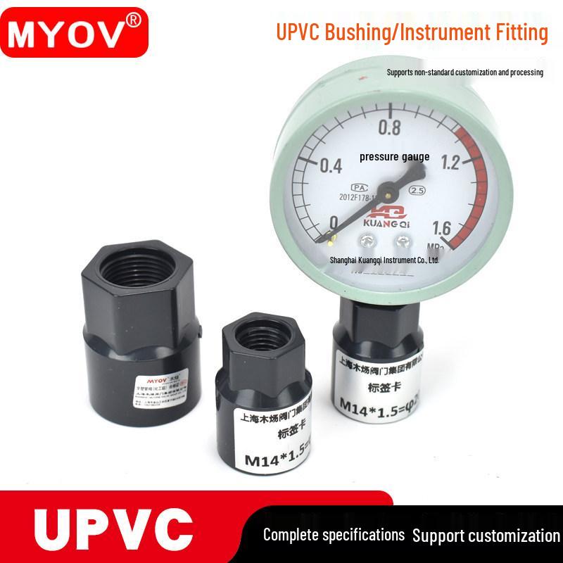 UPVC Female Thread Bushing for Pressure Gauge Instrument Fitting