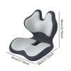 Office Chair Cushion Back Rest Butt Pad Memory Foam Portable Comfortable Seat and