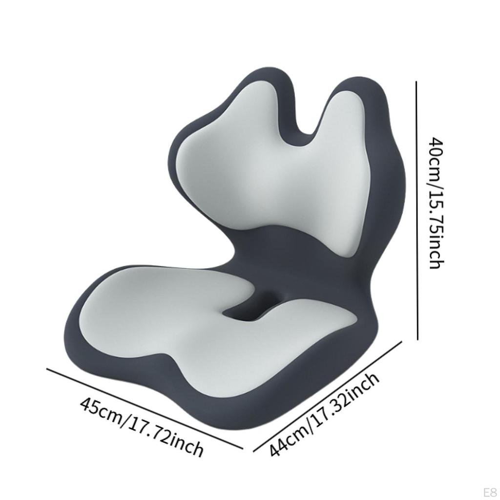 Office Chair Cushion Back Rest Butt Pad Memory Foam Portable Comfortable Seat and