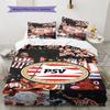 PSV Eindhoven Player Pattern Bedding Home Decoration Birthday Gift ( 1 duvet cover + 2 pillowcase, without core),fan merchandise.