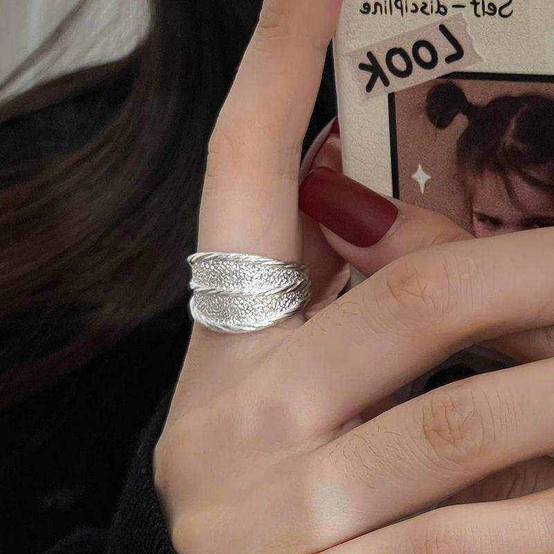 2025 New Luxe Retro Open Ring In S925 Sterling Silver with Double Pearls for Women