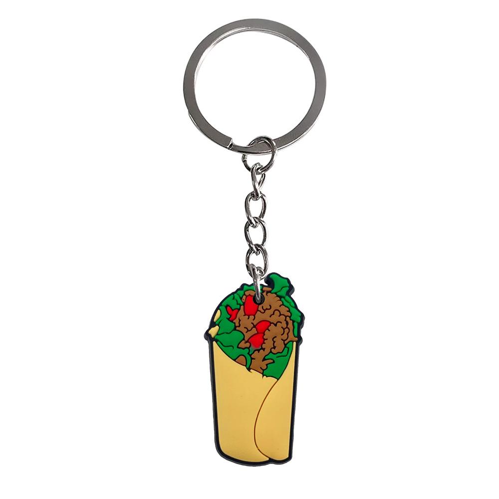 Exquisite PVC Food Keychain: Soft Rubber Pendant for Students - Trendy Small Gift