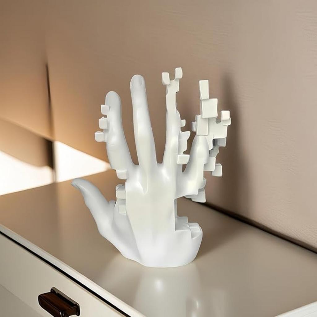 Mosaic Hand Sculpture Home Decor Modern Abstract Art Table Decorations for Home Decor Hotel Office Living Room TV Cabinet