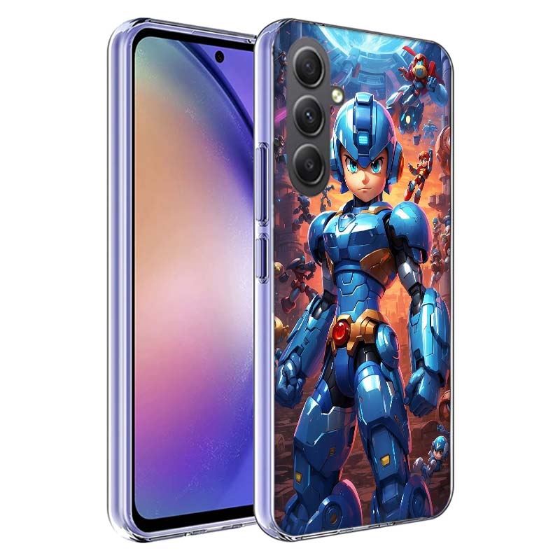 Game M-Megaman R-Rockman Phone Case for Samsung A17 A37 A57 A07 A16 A26 A36 A56 A06 A02S A12 A22 A32 A52S A04S A14 A24 A34 A54 A