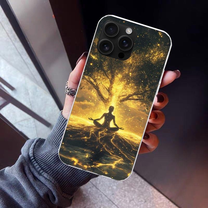 

Tree of Life Space Phone Case For iPhone 17 Air 11 13 Mini 14 15 Plus 16 12 Pro Max 16E SE 7 8 Pattern Soft TPU Back Cover 17 A iPhone 17 Pro Max