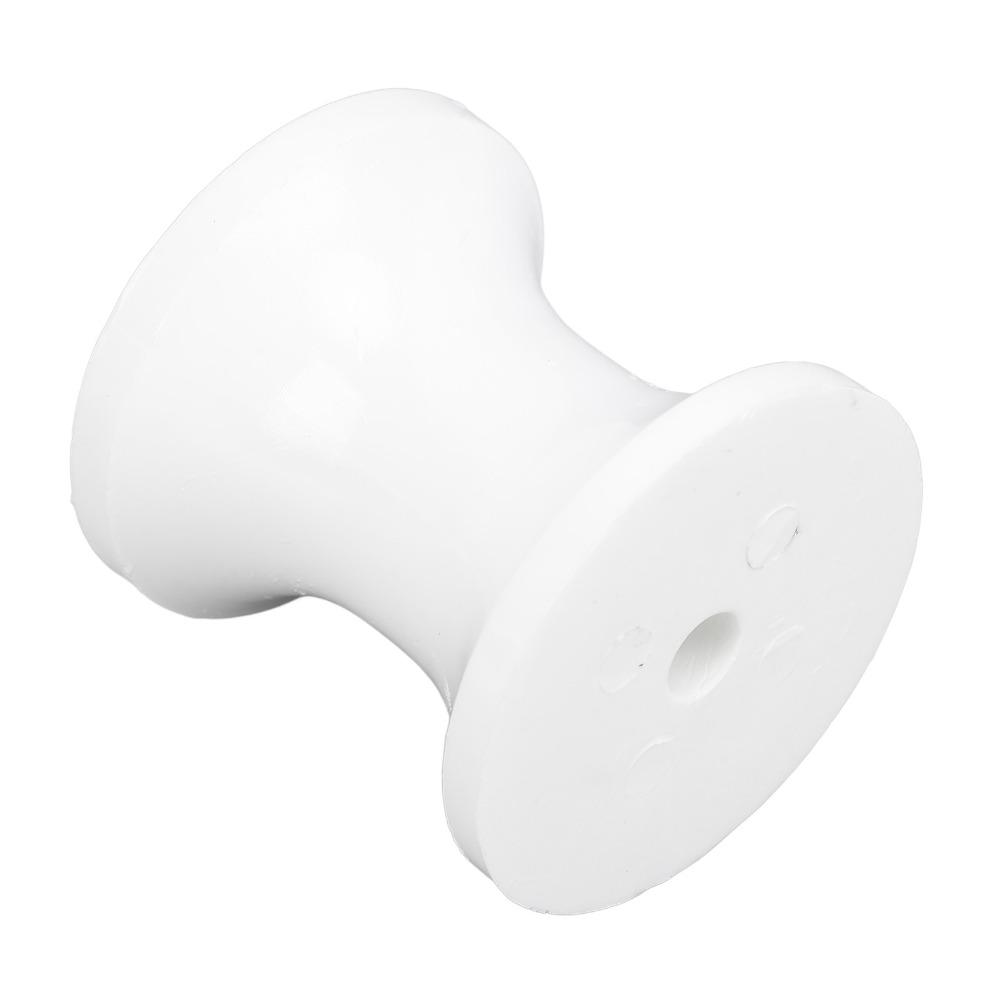 White Bow Stop Roller 51mm Length Nylon Roller Boat Trailer Roller Boat Trailers