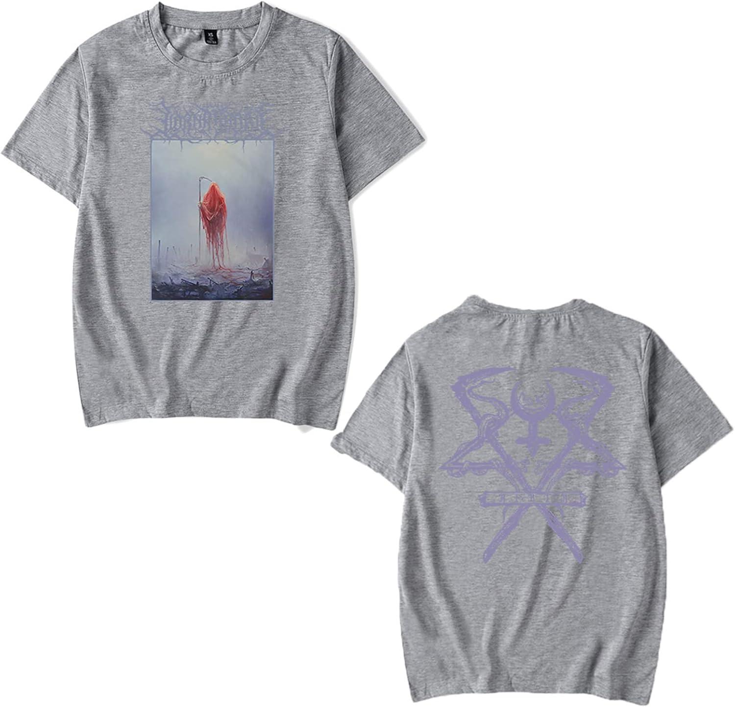 Lorna Shore Hip Hop TShirts Unisex Purple Double Sided Print Rock TShirt S