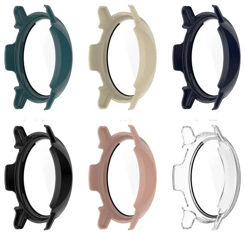 Nové tvrzené sklo+PC pouzdro pro Garmin Vivoactive 5 Ochranné pouzdro proti poškrábání displeje pro Garmin Active 5