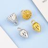 Stainless Steel Lotus Pendant Charms for DIY Woven Bracelets and Necklaces