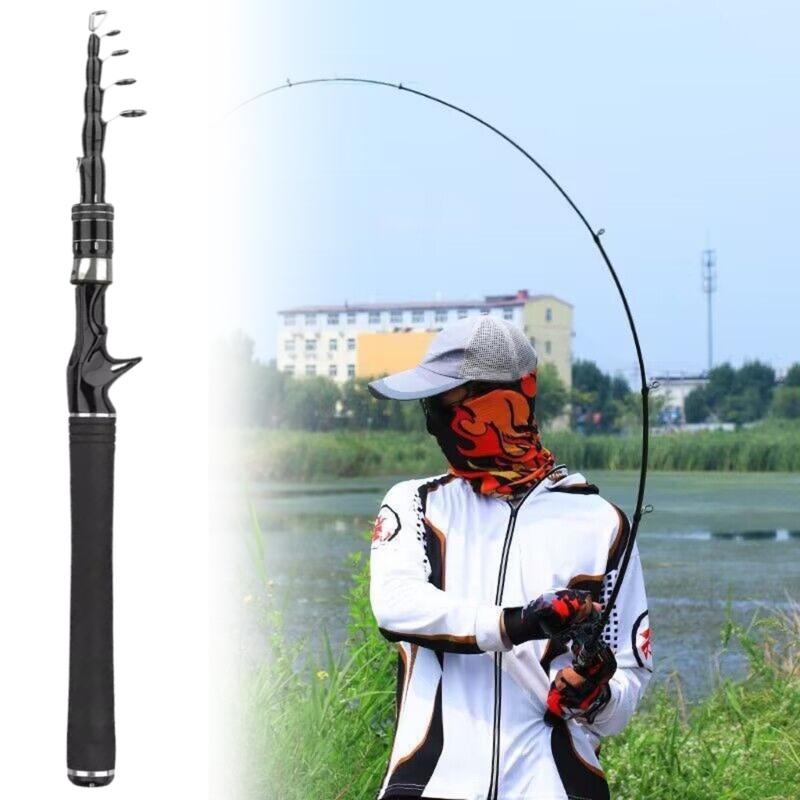 Fishing Rods Telescopic Carbon Fishing Poles Casting Travel Rod Short Collapsible Rods Saltwater Fishing Tackle