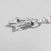 Stylish Keychain Multifunctional Metal Key Rings Devil Heart/Moon Star/Bowknot Keyring Pendant for Daily Use and Parties