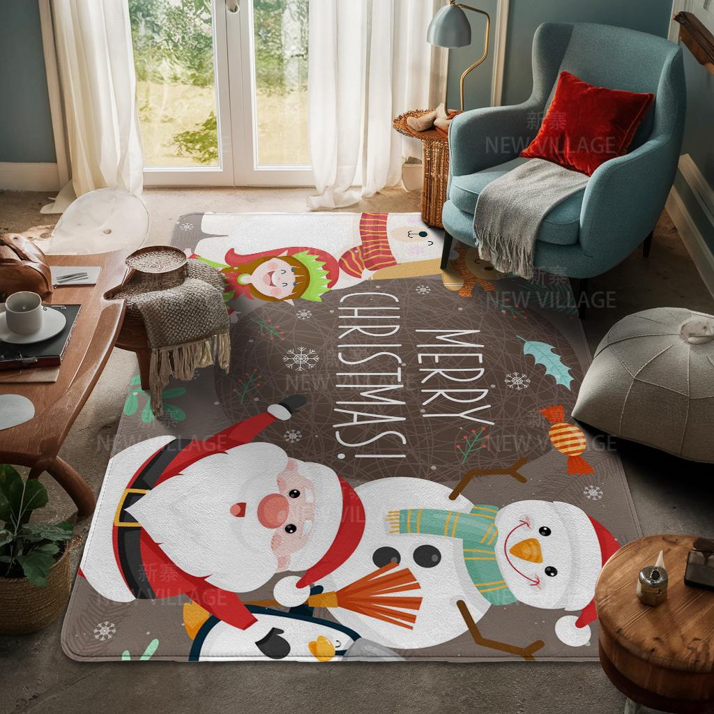 Koberec ke vchodu do domu Rohožka ke dveřím do domu Obývací pokoj Vana Koupelna Protiskluzové koberce s absorpcí vody vana Veselé Vánoce zima