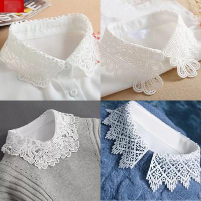 Nuovo Collo Finto Bianco da Donna Staccabile per Camicetta Finta da Donna Lapel Mezza Camicia Accessori per Abbigliamento