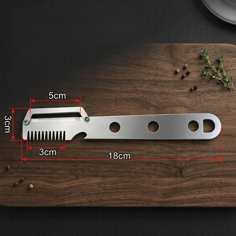 Pelapatate Antiscivolo Robusto in Acciaio Inossidabile Pelapatate e Affettatore per Verdure Casa Multiuso Tagliafiori per Cipolle