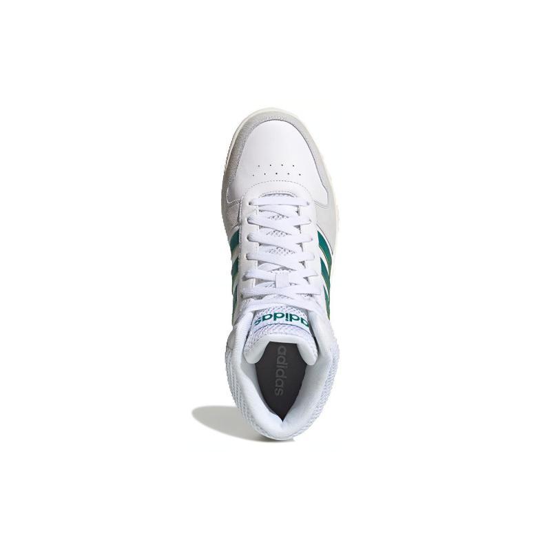 Adidas Hoops 2.0 Mid 'White Green' Sneakers EE7385