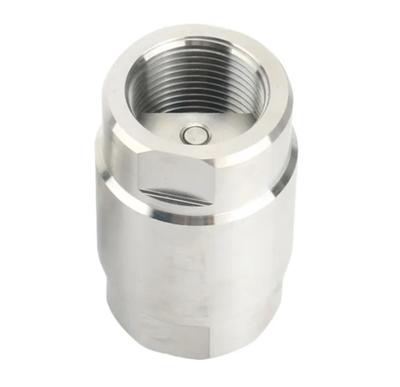 Válvula de Retenção Unidirecional de Aço Inoxidável 304 316 de Alta Pressão 1/8" 1/4" 3/8" 1/2" 3/4" 1" BSP Fêmea para Vapor Água Óleo