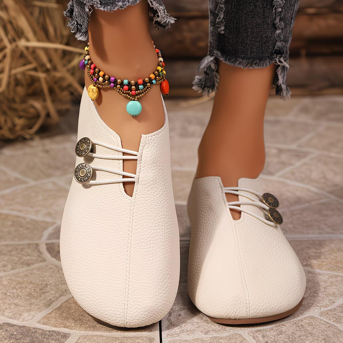 Модные женские повседневные универсальные туфли на плоской подошве Женская обувь 36 белый 990₽