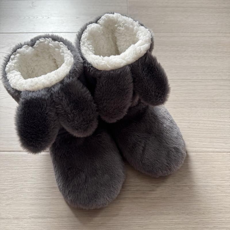 Stivali da Pavimento a Suola Morbida, Scarpe da Pavimento Ispessite Antiscivolo e Calde, Scarpe in Cotone per Uso Domestico