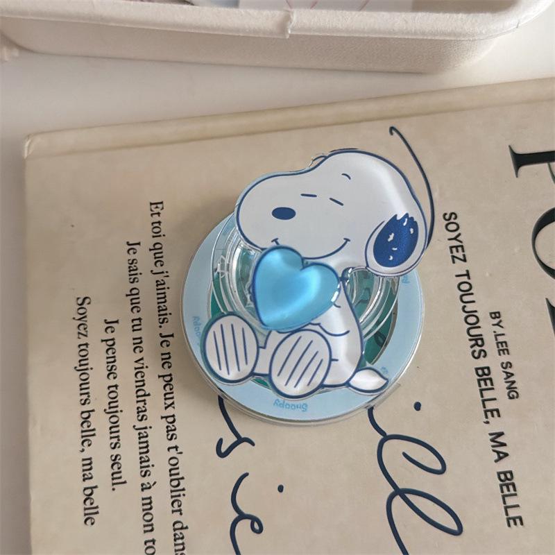 

SNOOPY Plaid Heart Magnetic Phone Case for iPhone 17 / 16 Pro Max / 15 / 14 17 Pro (Precision)