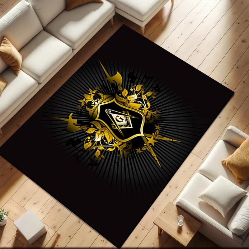 2026 New Style Illuminati All-Seeing Eye Carpet Rug for Living Room Bedroom Home Sofa Decoration,Kids play Non-slip Floor Mat