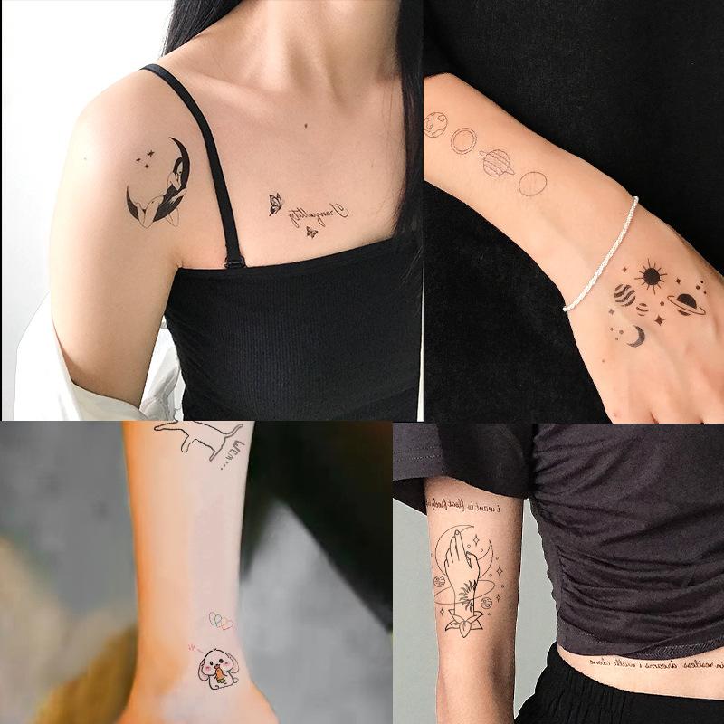 Beauty Stickers Cartoon Tattoo Stickers Children Cute Animals Waterproof Tattoo Stickers Temporary Holiday Party