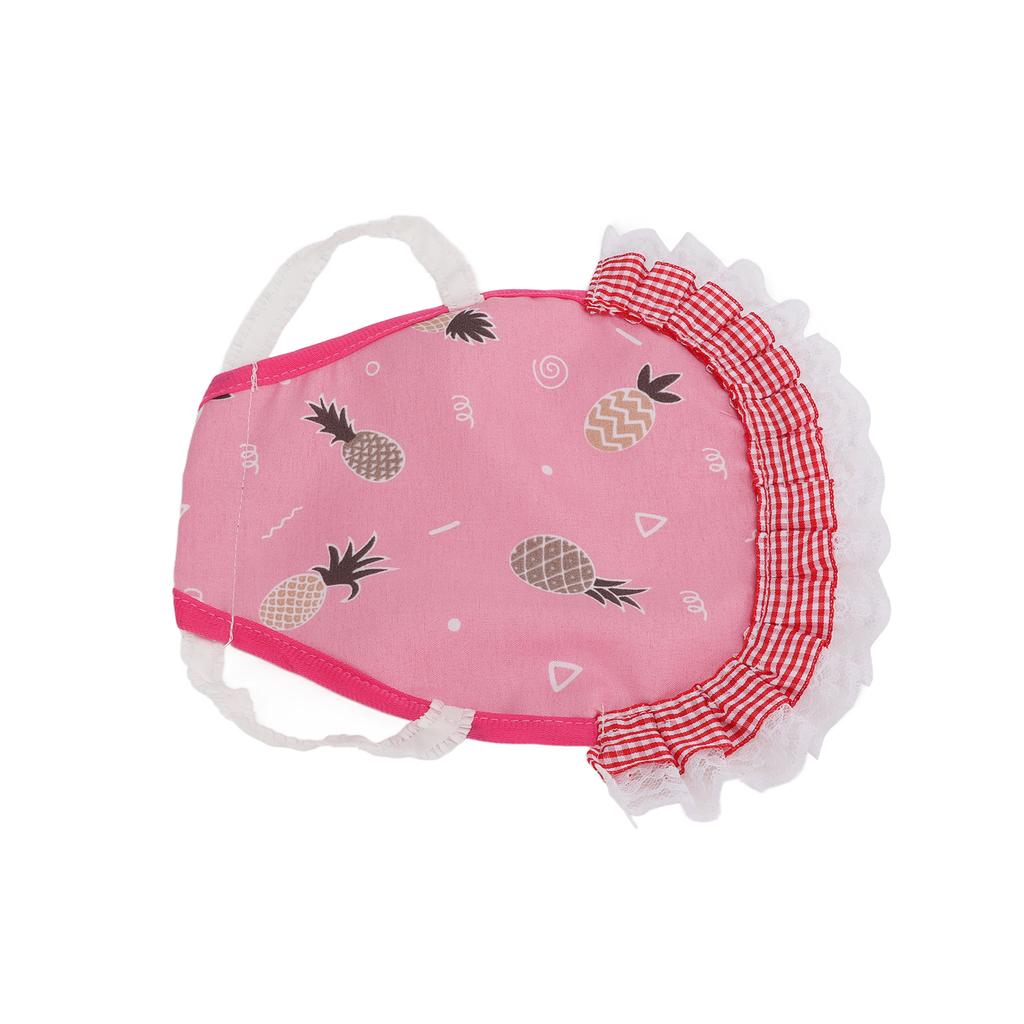 Hen Saddle Cute Protective Colorful Pet Chicken Apron with Elastic Straps for PoultryPink Pineapple
