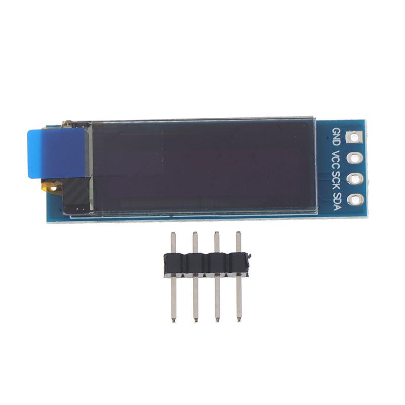 0,91 Zoll OLED-Modul Weiß/Blau/Gelb OLED 128x32 OLED LCD LED-Anzeigemodul 0,91" 4-Pin Monochrom I2C Kommunikation