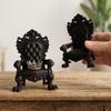 Vintage Mini Gothic Throne Display Chair 3D Printed Dollhouse Seat Furniture  Atmosphere Ornament