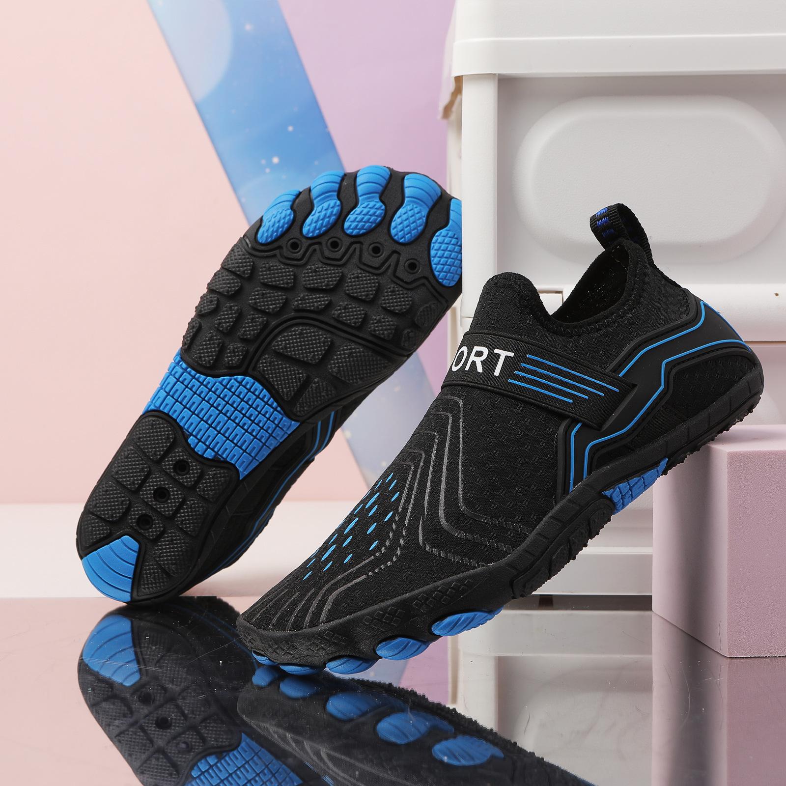 Quick-drying Wading Non-slip Swimming Shoes Wading Shoes Beach Shoes Non-slip Breathable Indoor Yoga Shoes 35 чёрный