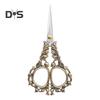 Vintage Carved Flower Scissors Heavy Duty Stainless Steel Sharp Blade Multipurpose Tailor Scissors DIY Embroidery Arts Crafts Crochet Yarn Needlework