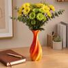 3D Printed Vase, Twisted Flower Vase, Minimalist Flower Arrangement Holders, Elegant Home Decor for Living Room Bedroom Study Table Display