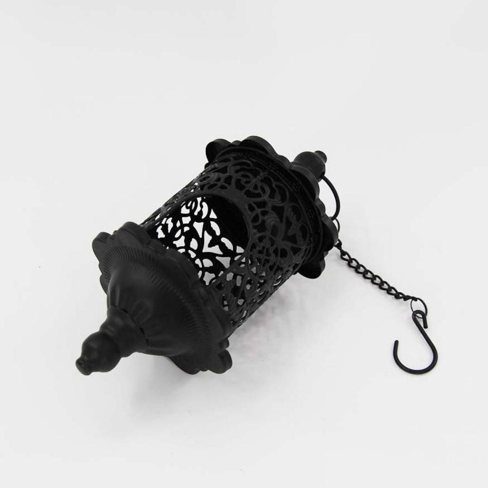 Romantic Hollow Metal Candlestick Iron Hanging Candle Holder Hollow Birdcage Lantern Indoor
