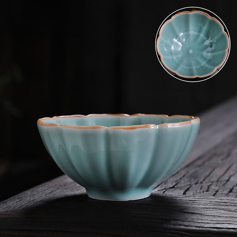 Керамическая мастерская ручная работа мастер-чашка узор селадон личная чашка селадон офисная мастер-чашка узорчатая чашка 50ml