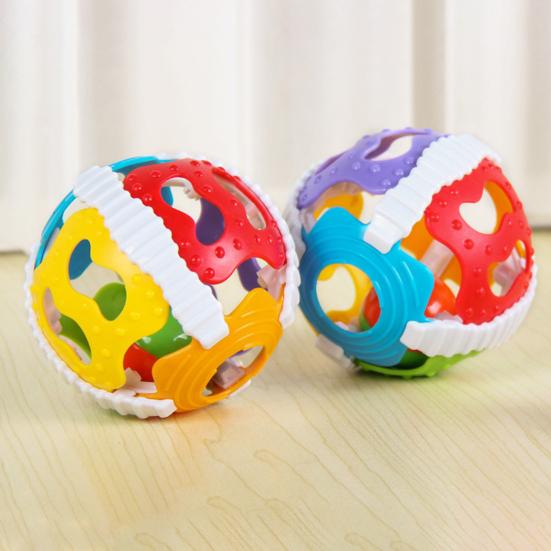 Neugeborenen Schütteln Glocke Spielzeug Hohl Ball Form Mehrzweck Silikon Baby Rassel Zahnen Spielzeug für Kleinkinder