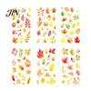Nature Themed Stickers 6 Sheets/Set Natural Flower Scrapbook Stickers, Waterproof PVC Floral Plants Decals, Botanical Art Transparent Decorative