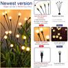 8pcs Outdoor Lights Solar Lawn Lamp Garden Lamp LED Wind-driven Firefly Ground Plug Lamp for Garden Lawn Landscape Holiday Light