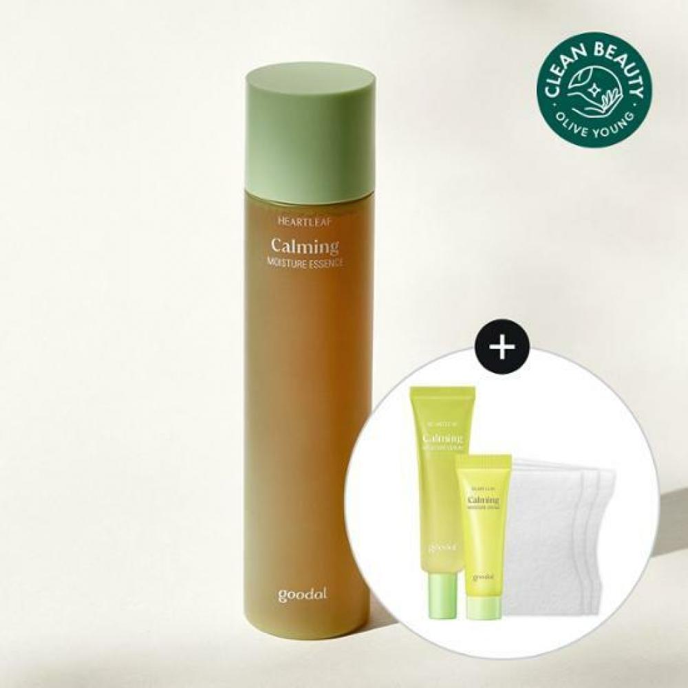 

Goodal Limited Edition Pure Eoseongcho Soothing Essence 150 мл Специальная увлажняющая сыворотка 20 мл Увлажняющий крем 10 мл В комплекте 10 ватных дисков