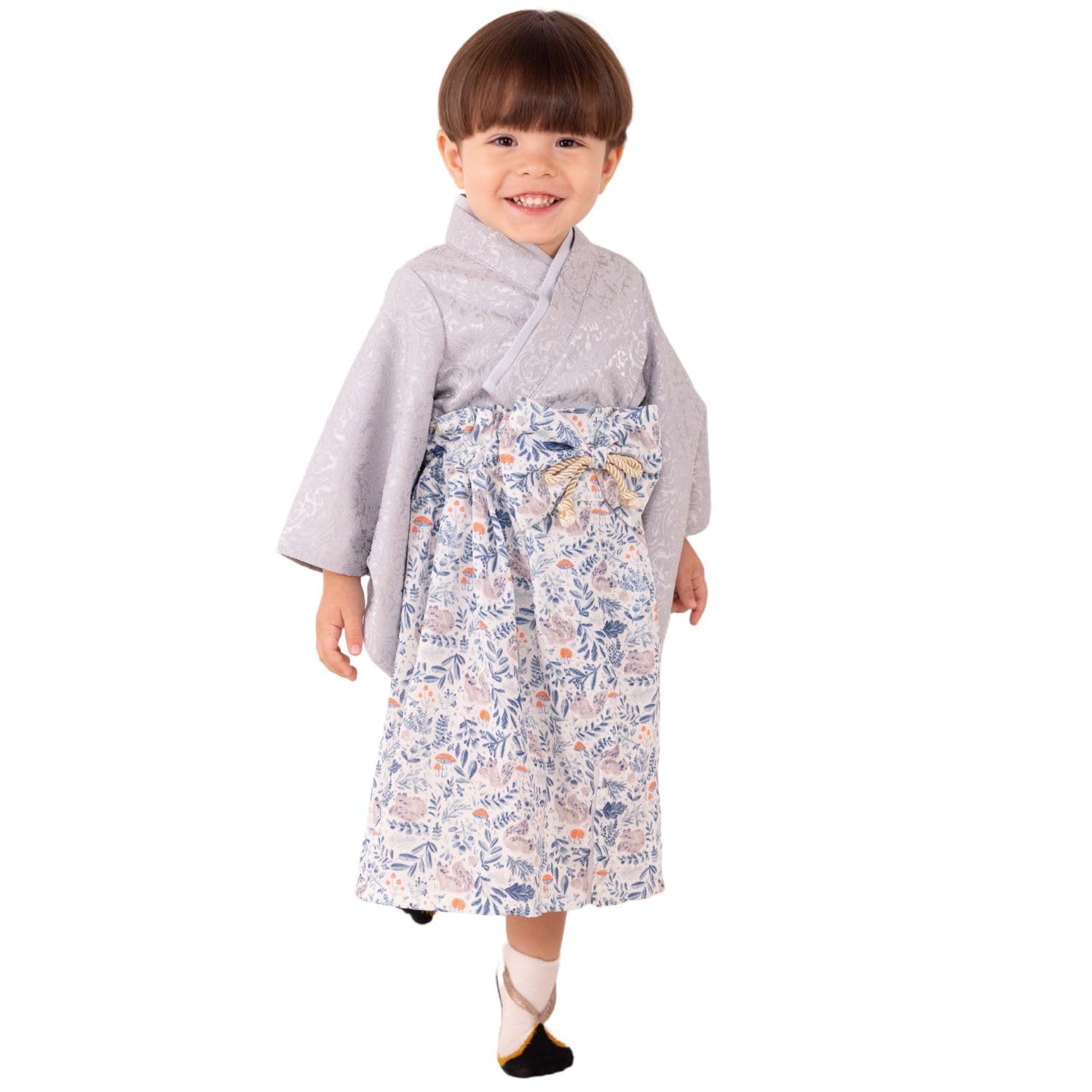 

Baby Kimono Coverall with Hakama Chirimen for for Shrine First Meal First [Sweet Mommy] Pattern, Fabric, Girls, Hinamatsuri, Children s Day, Visit,