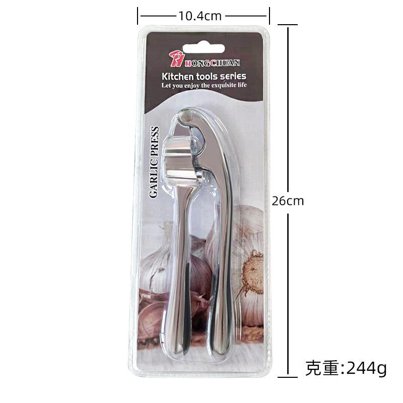 New Garlic Press Easy To Squeeze Clean with Soft Easy Squeeze Ergonomic Handle Zinc Alloy Garlic Mincer Crusher Kitchen Tools