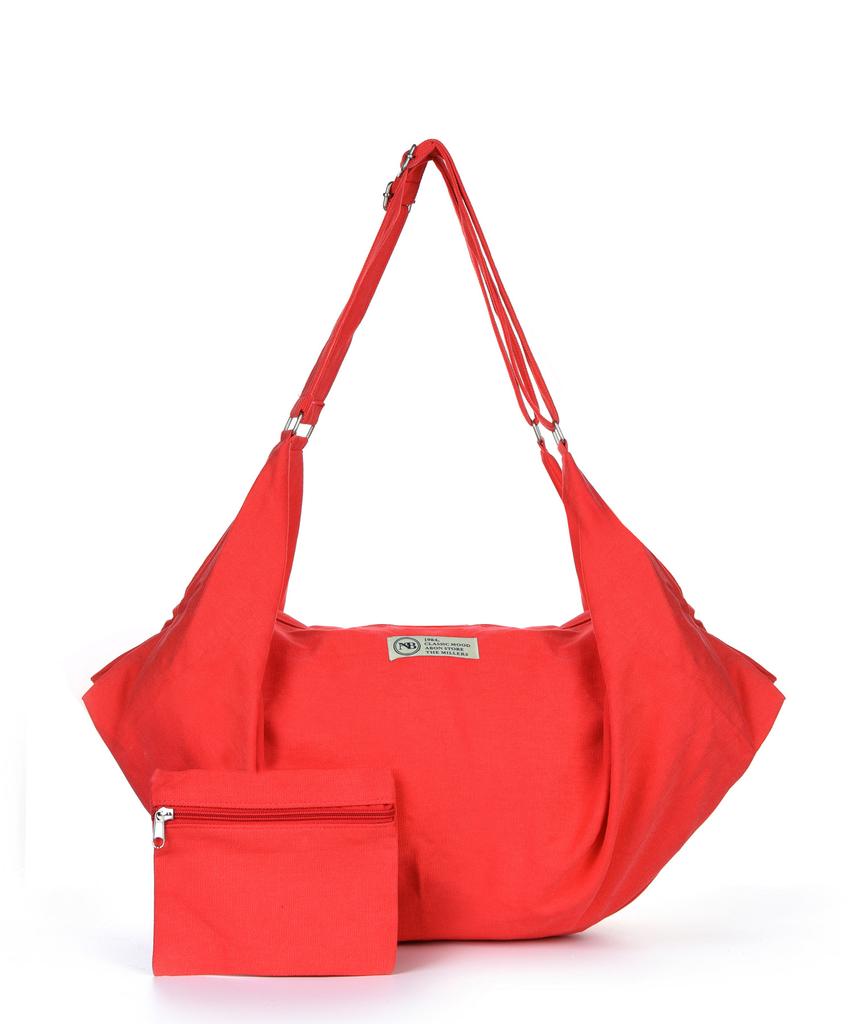 The-Abon Multi Cotton Two-Way Tote Bag Blue
