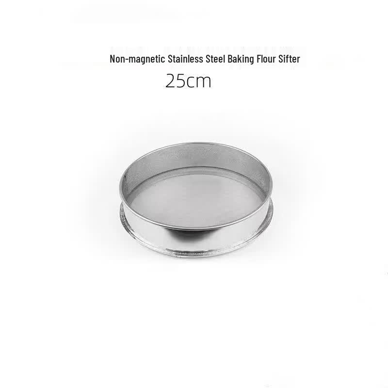 Chefzhou 25cm Stainless Steel 40-Mesh Ultra-Fine Flour Sieve