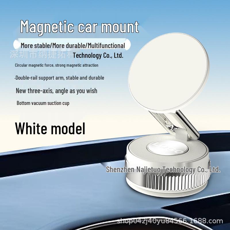 Phone Magnetic Holder with Suction Cup - Black Technology Car Navigation Mount