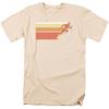 Dc Flash Flash Retro Bars Mens T Shirt Cream Officially Licensed
