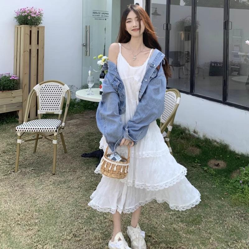 Pure Desire Elegant Summer Beach Dress: Women's Sweet, Drape Style with Suspender Straps for Seaside Vacations