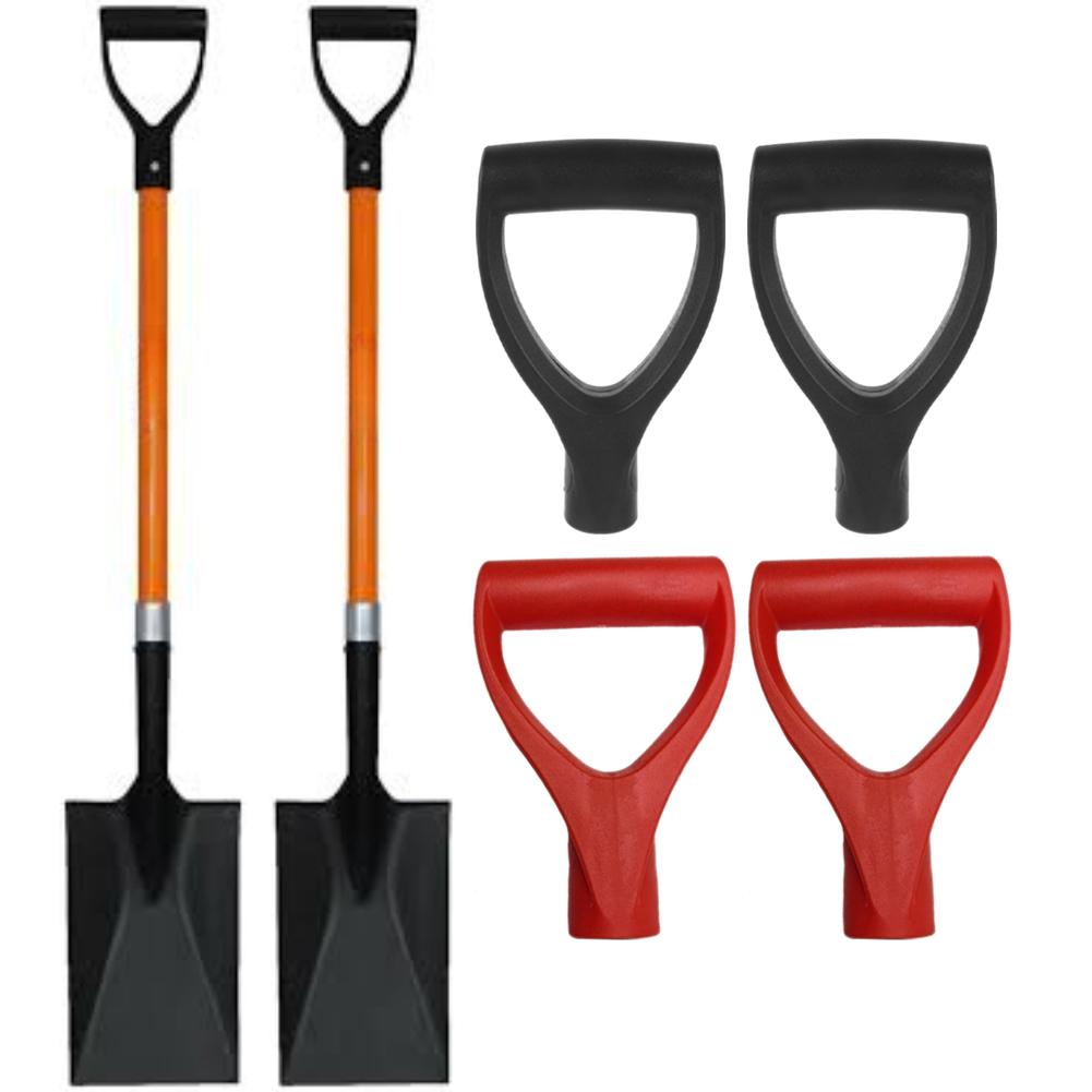 1/2pcs D Shaped Grip Plastic Shovel Handle Labor-Saving Replacement Winter Thickened Plastic D-shaped Shovel Handle For Garden