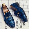 Stylish Men's Tassel Loafers Mens Floral Print Leather Slip-ons Casual Dress Shoes for Men Size 38-46