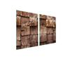 Glass Protective Plate for Stove 2x45x52 Wood