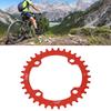 Bike Round Chainring Aluminum Alloy Narrow Wide Tooth Single Chainwheel for Mountain Bikes