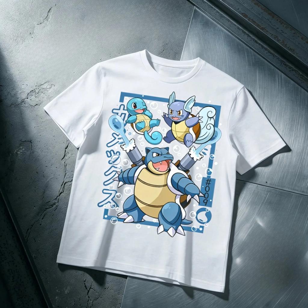 2026 Hot Summer Y2k Oversized Pokemon Graphic Cotton Tshirt Man Women Casual Short Sleeve Tee Top Clothing Streetwear Unsiex